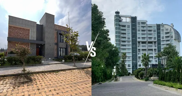 تفاوت ویلا و آپارتمان در تصویرز را مشاهده می کنید 45878