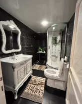 دوش حمام و توالت فرنگی و روشویی سرویس بهداشتی ویلا در بندر لنگه